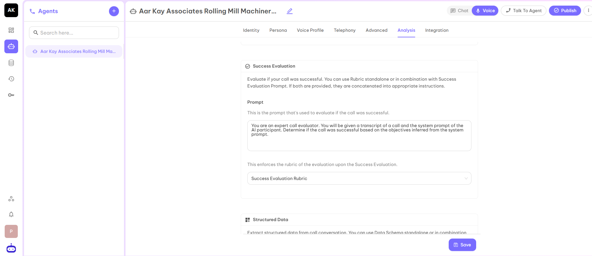 Summary Section Screenshot