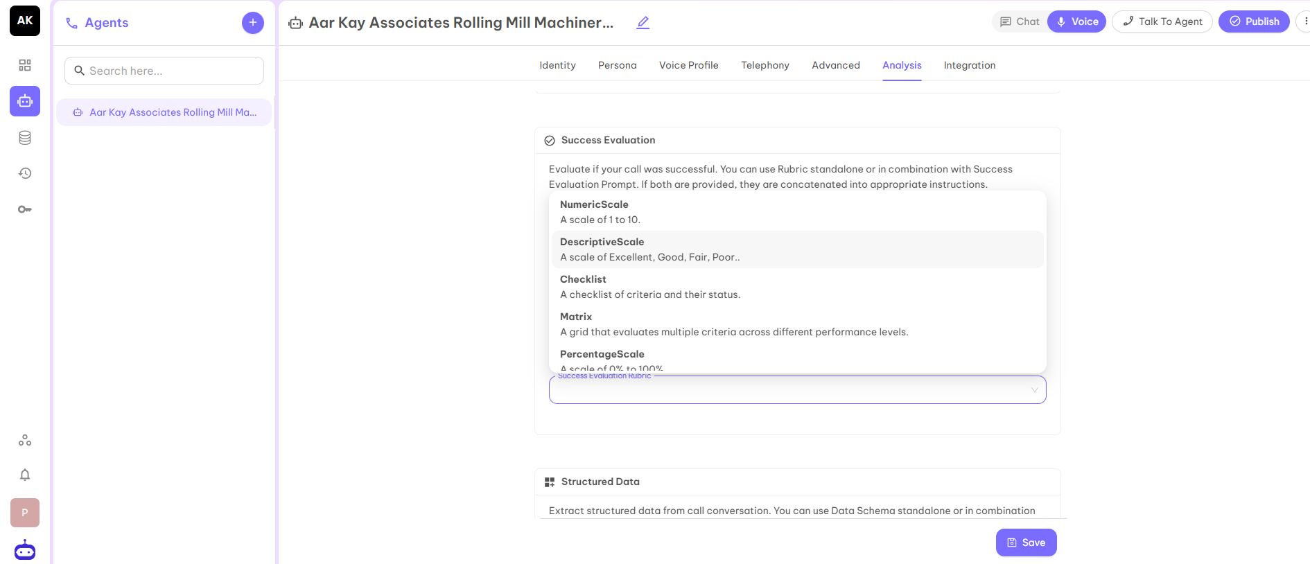 Success Evaluation Screenshot