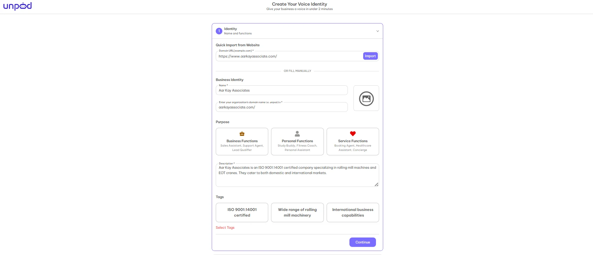 Step 4 - Identity Details