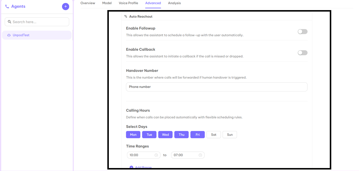 Agent Advanced Step 1-1
