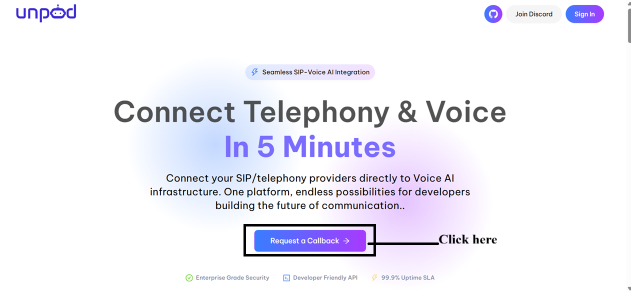 Introduction Request a Call Back