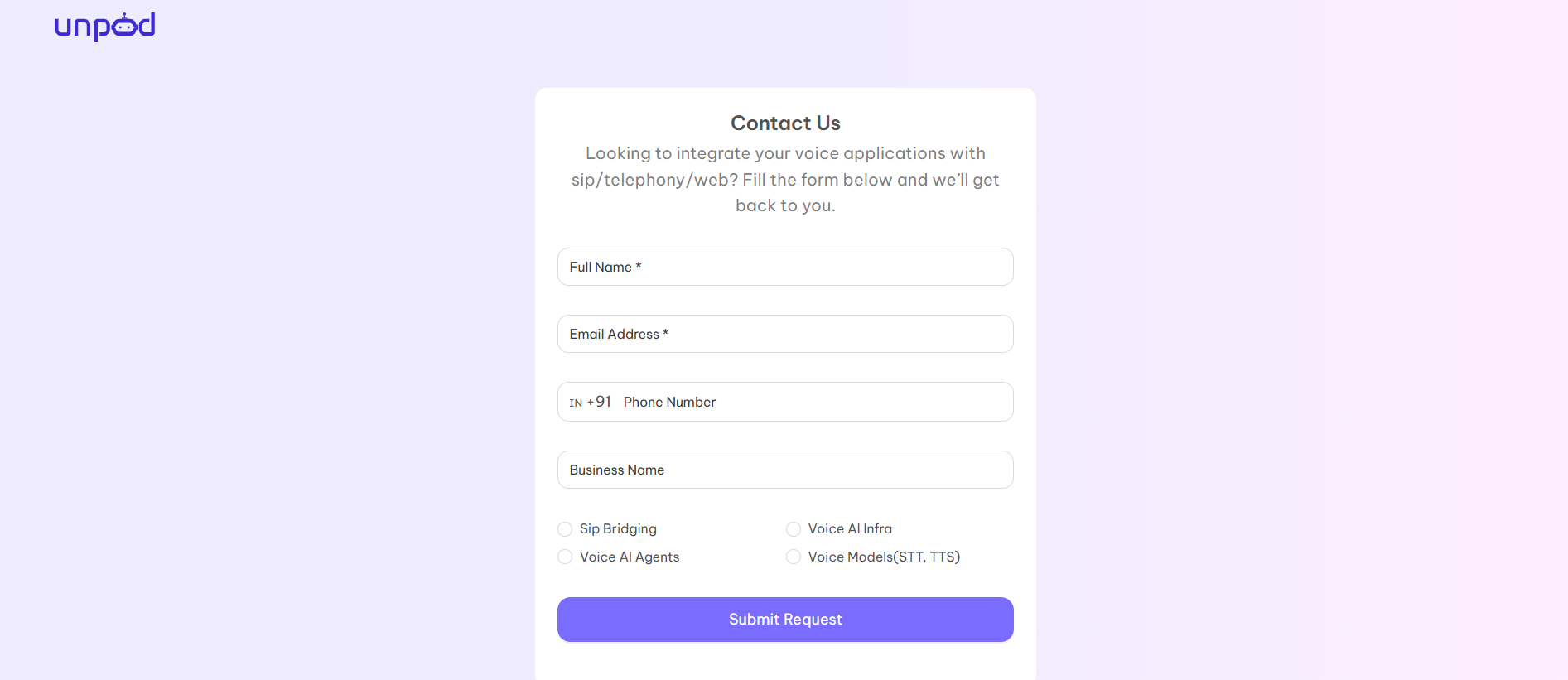 Request Form