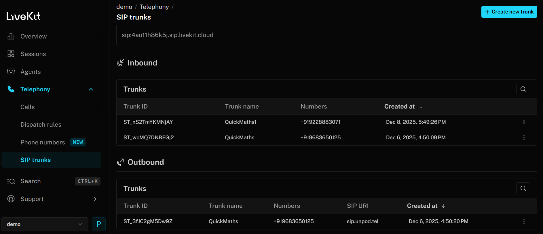 LiveKit Platform Step 4-2