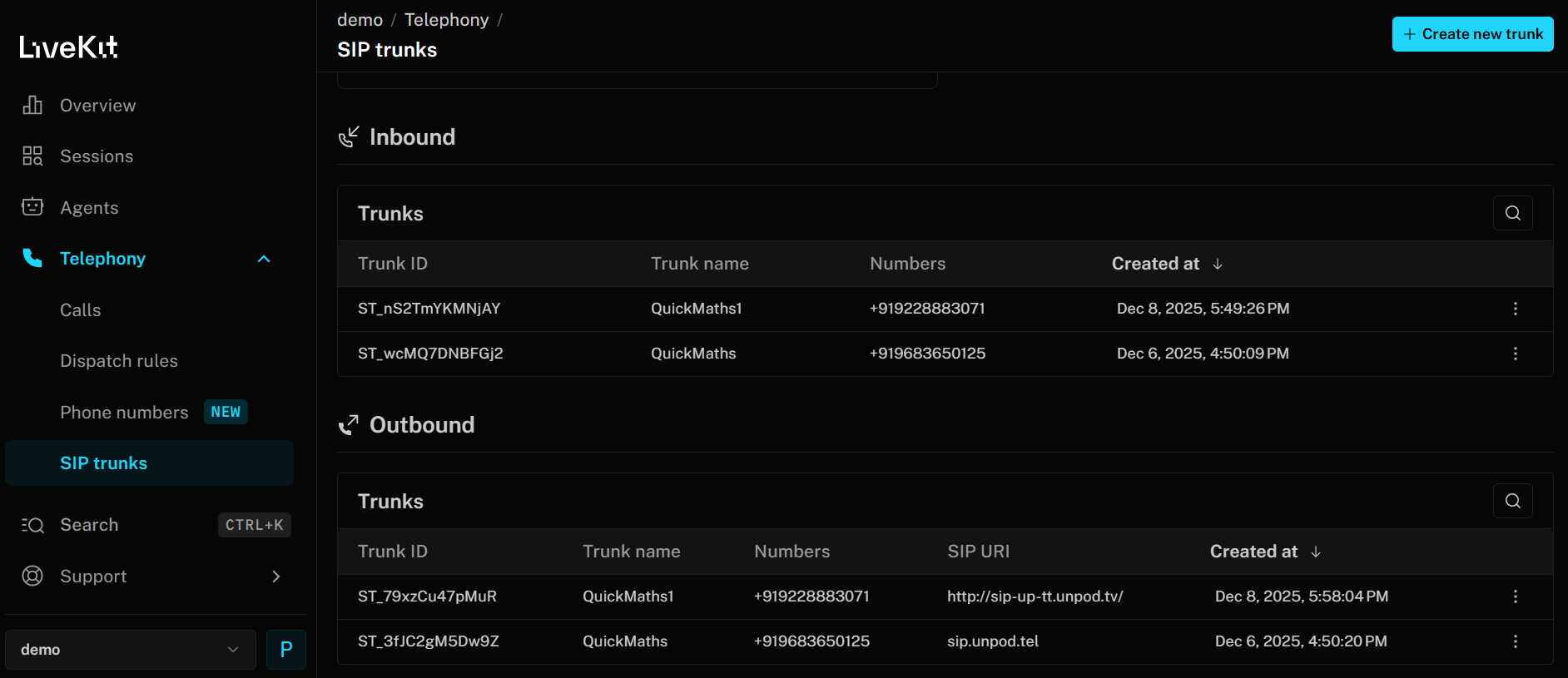 LiveKit Platform Step 5-2