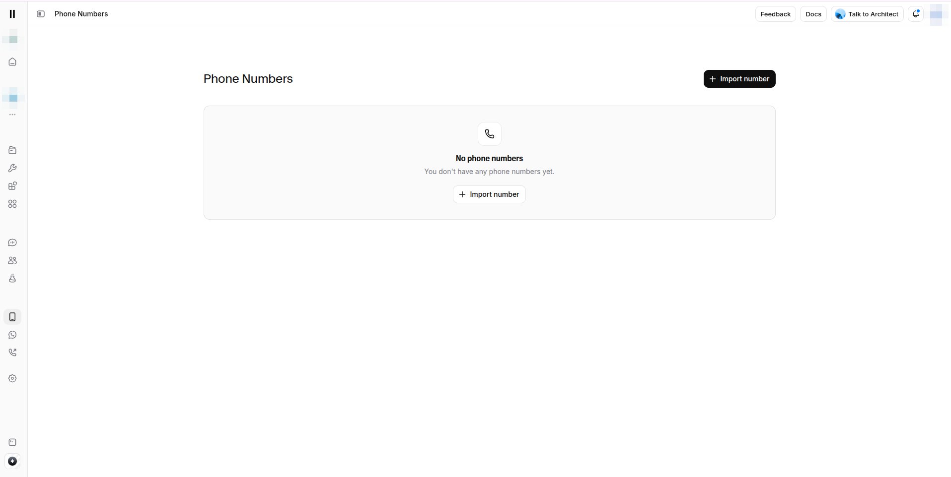 ElevenLabs - Phone Numbers, Import number