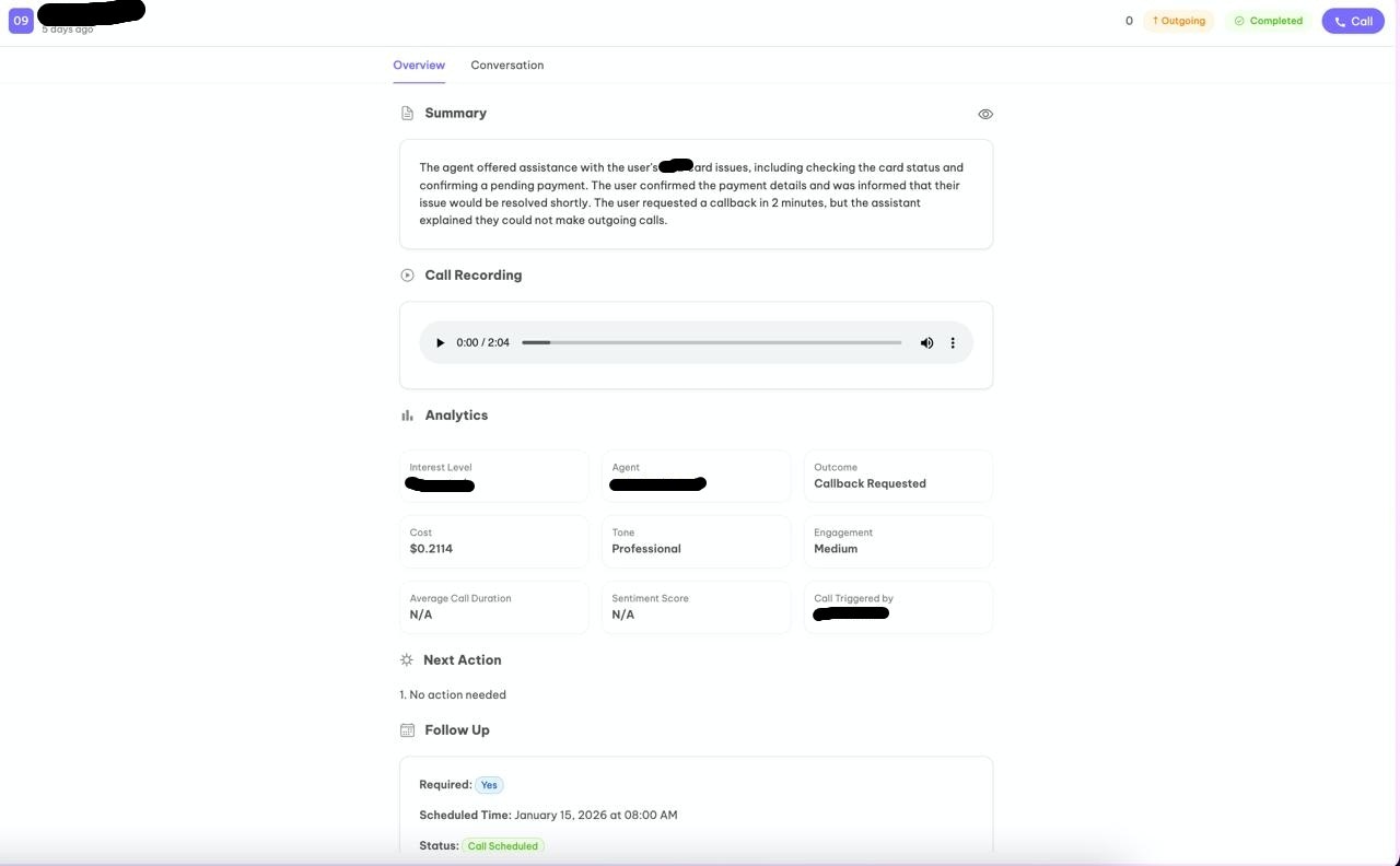 Overview Tab Screenshot