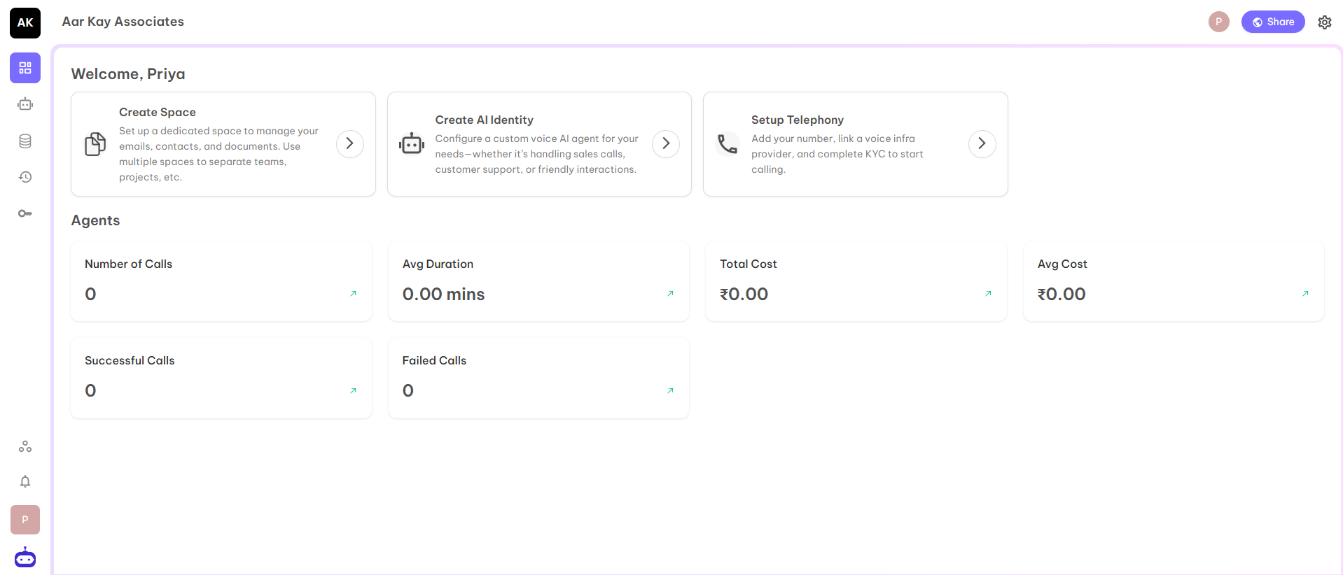 Agent Configuration Screenshot