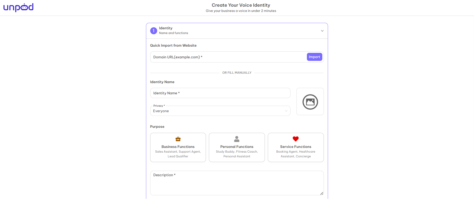 Agent Configuration Screenshot