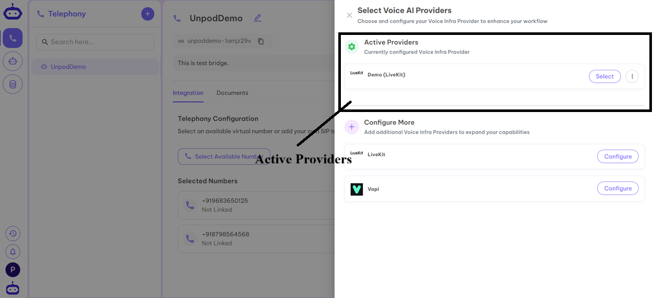 Telephony LiveKit Step 5