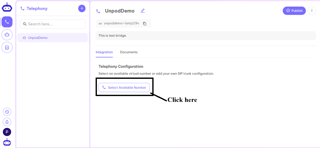 Telephony Numbers Step 2