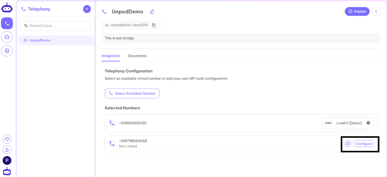 Telephony Vapi Step 1