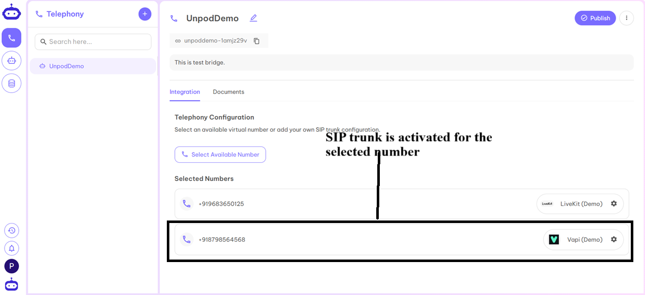 Telephony Vapi Step 7