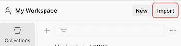Import a Postman collection