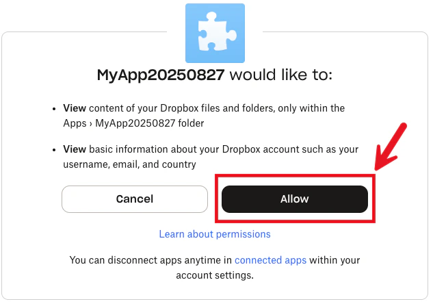 Allowing the access code to be generated