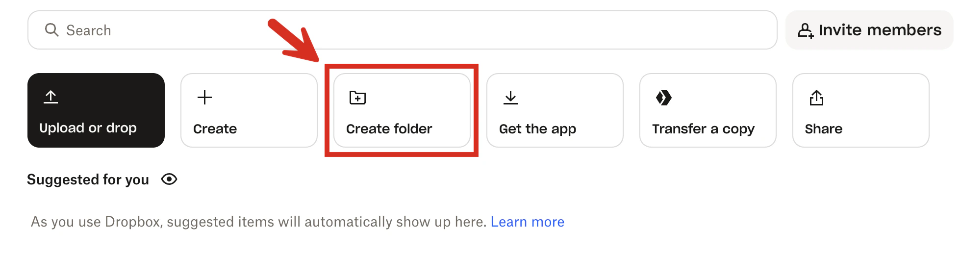 Begin creating the subfolder