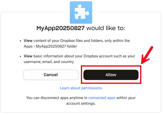 Allowing the access code to be generated