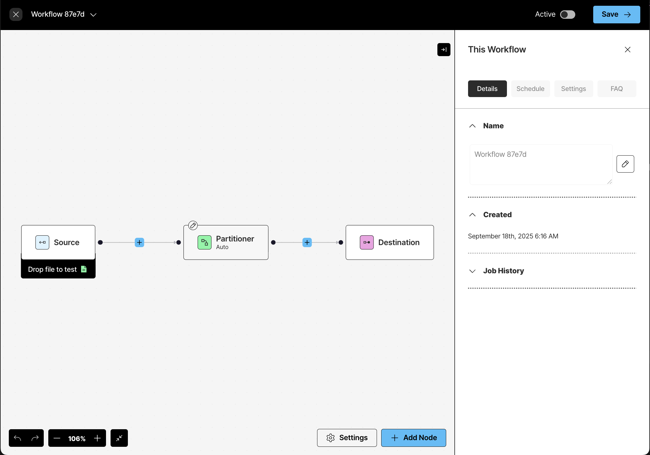The workflow designer