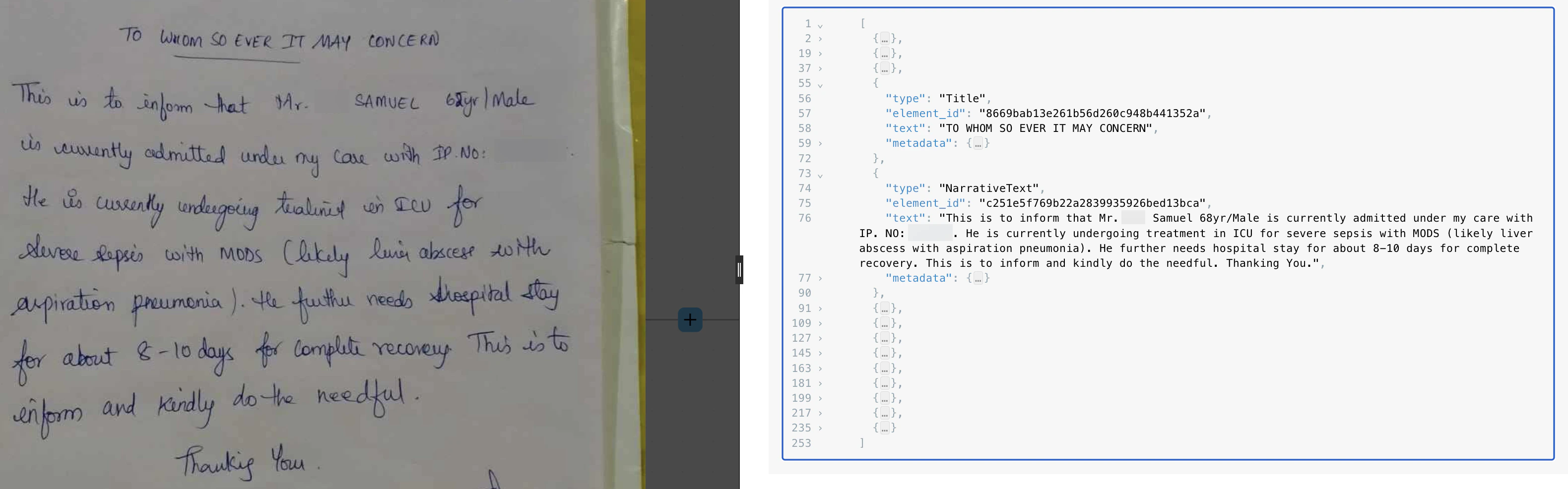 Doctor's note example 1