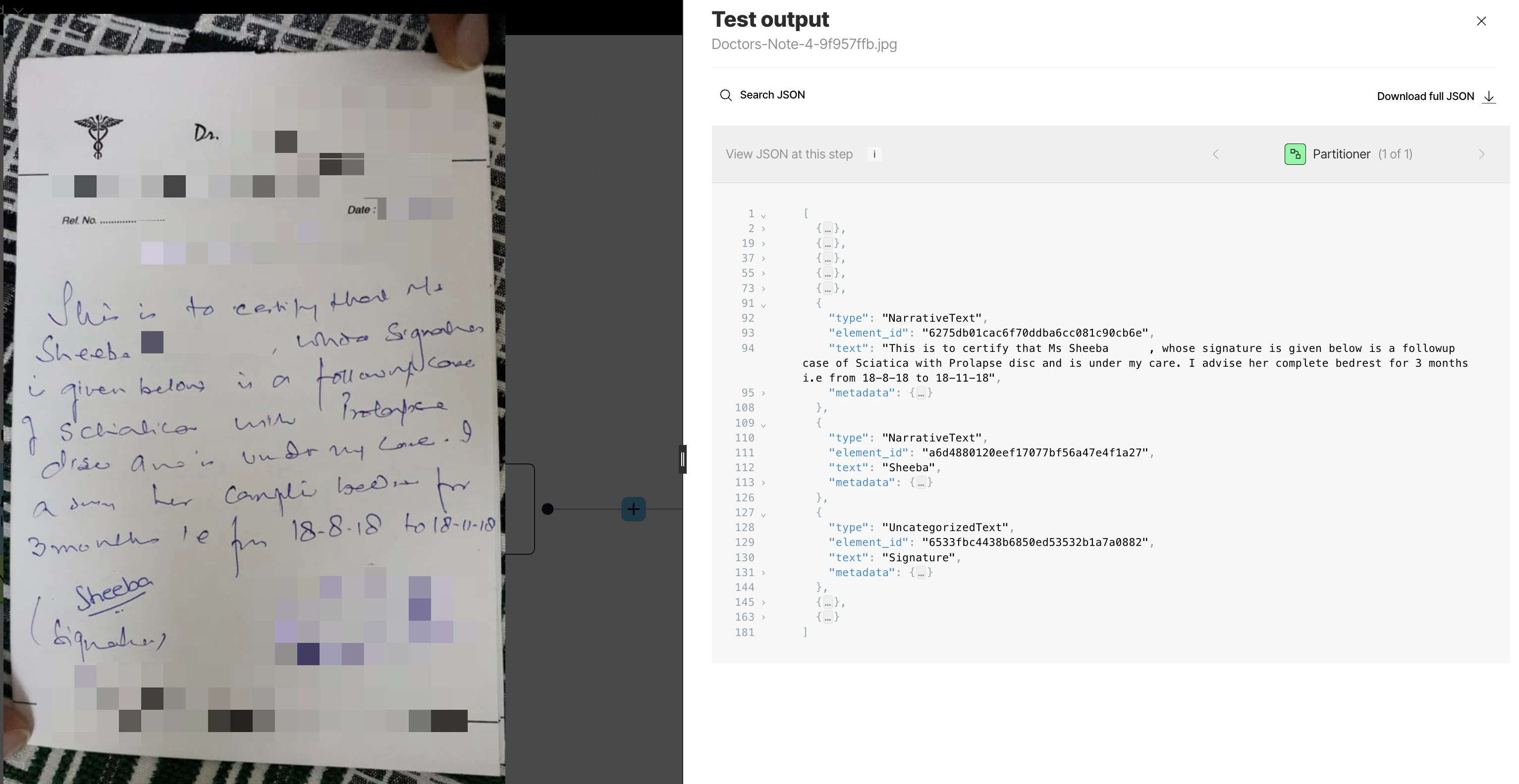 Doctor's note example 3