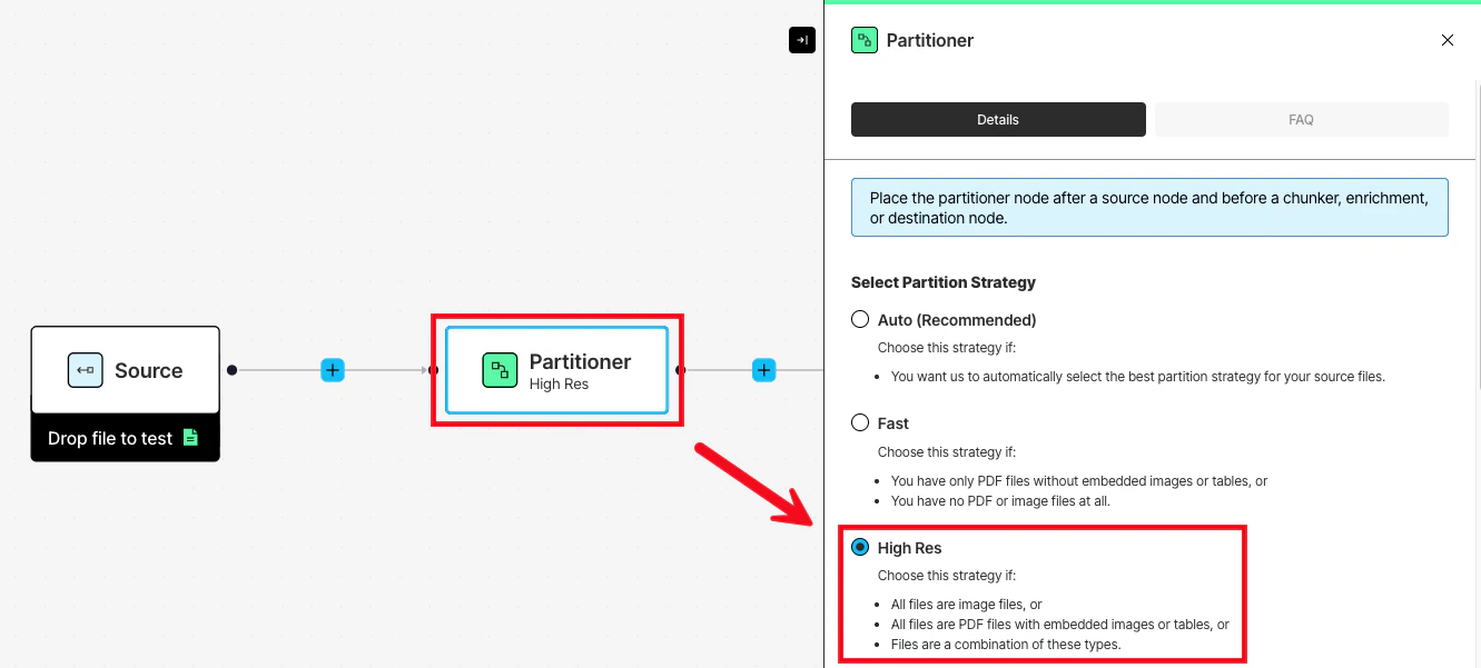 Viewing the available partitioning strategies