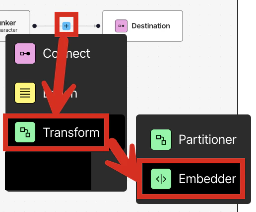 Adding an embedder node