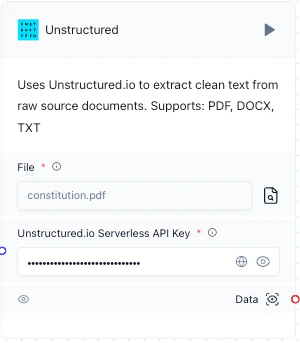 Unstructured component
