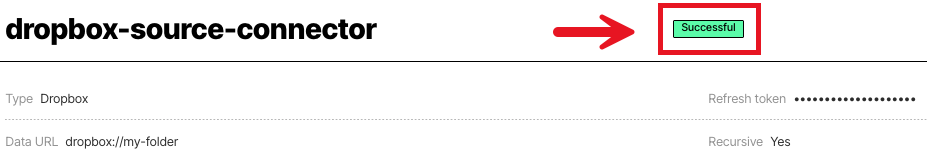Successful connector test