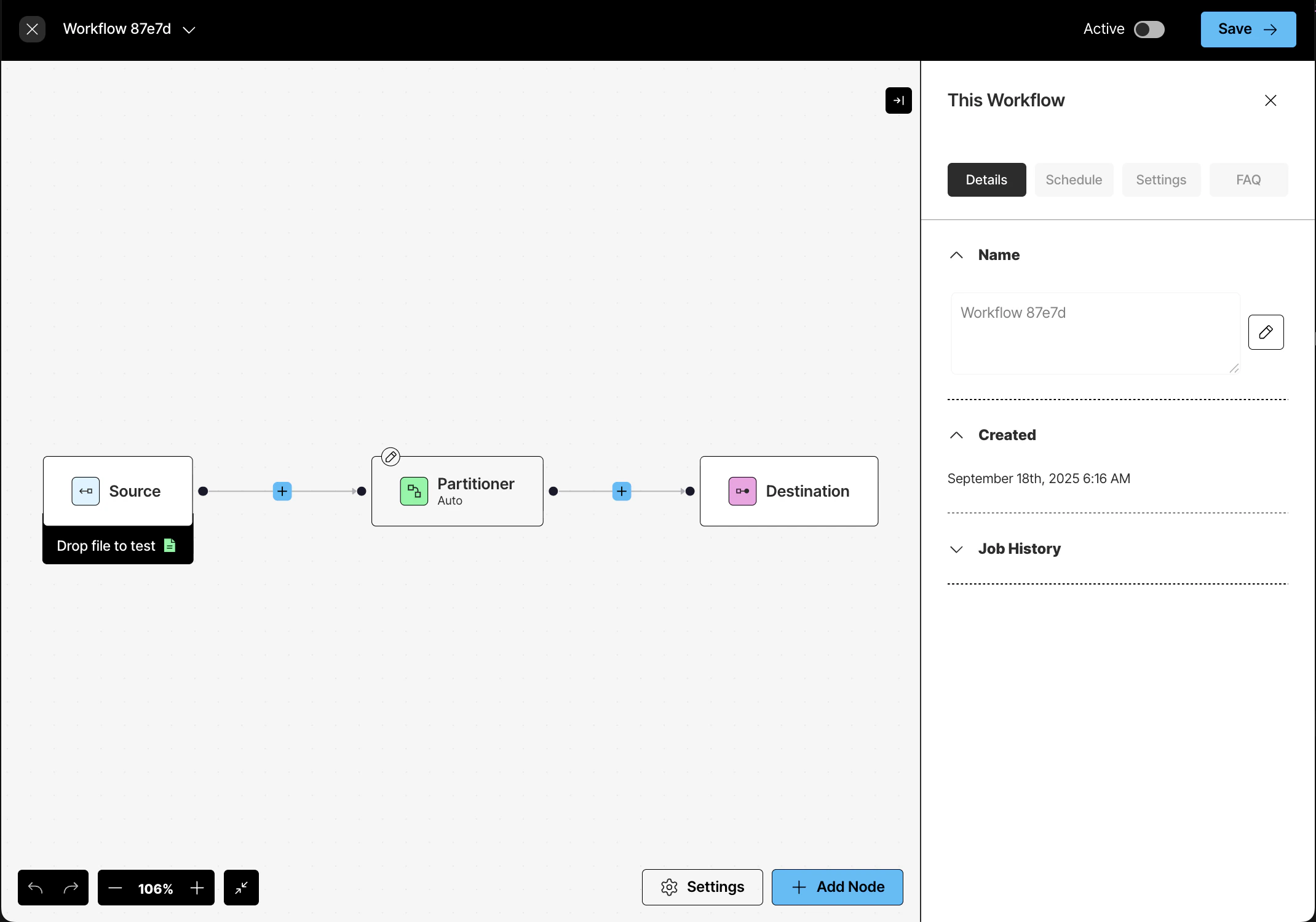 The workflow designer