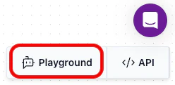 Open Playground button