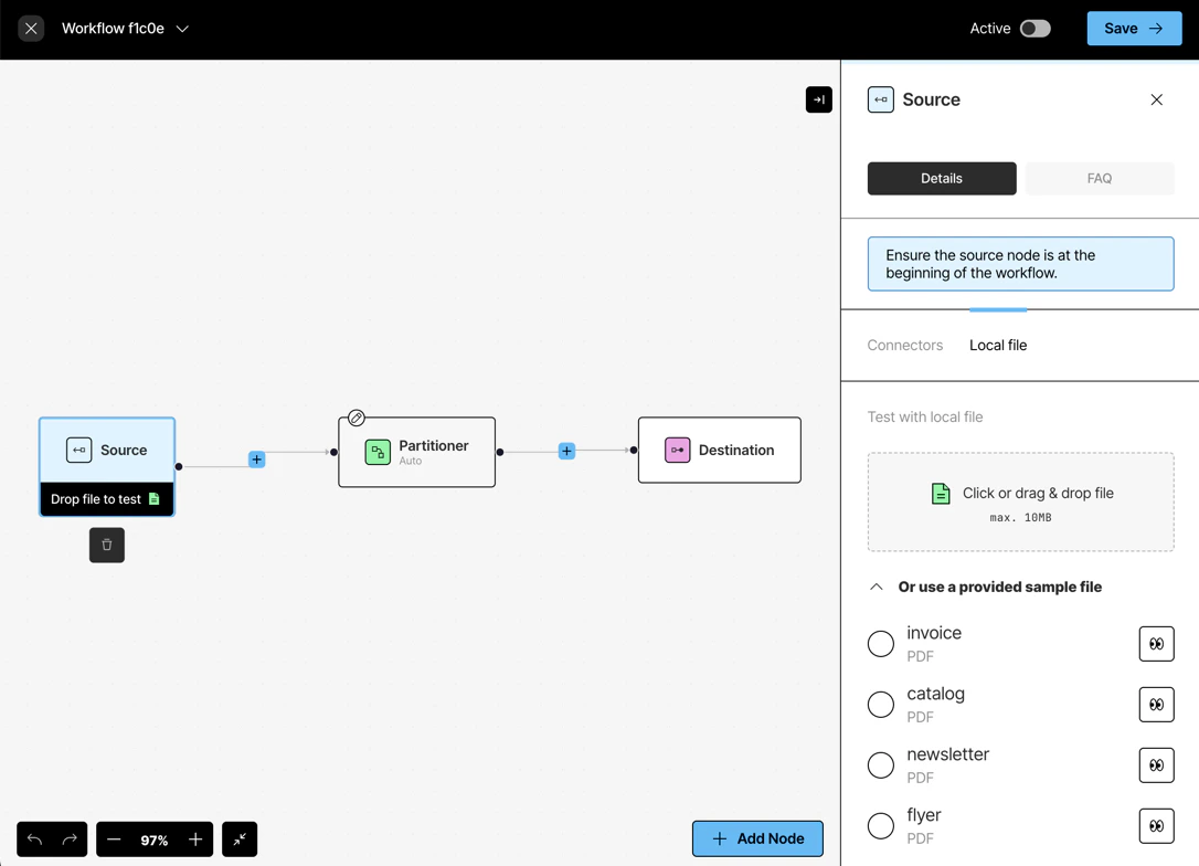 Visual workflow designer