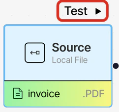 Testing a single local file workflow