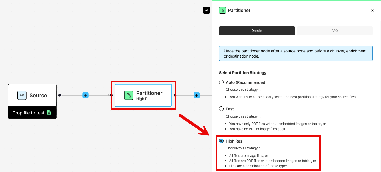 Viewing the available partitioning strategies