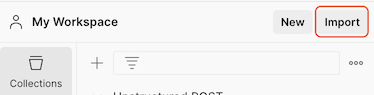 Import a Postman collection