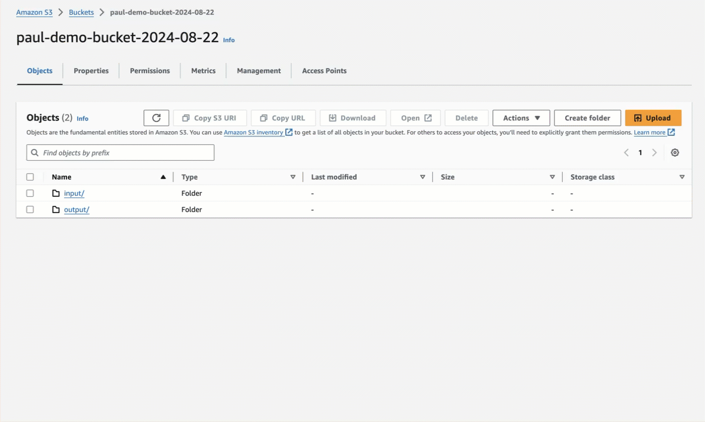 Enable anonymous bucket access