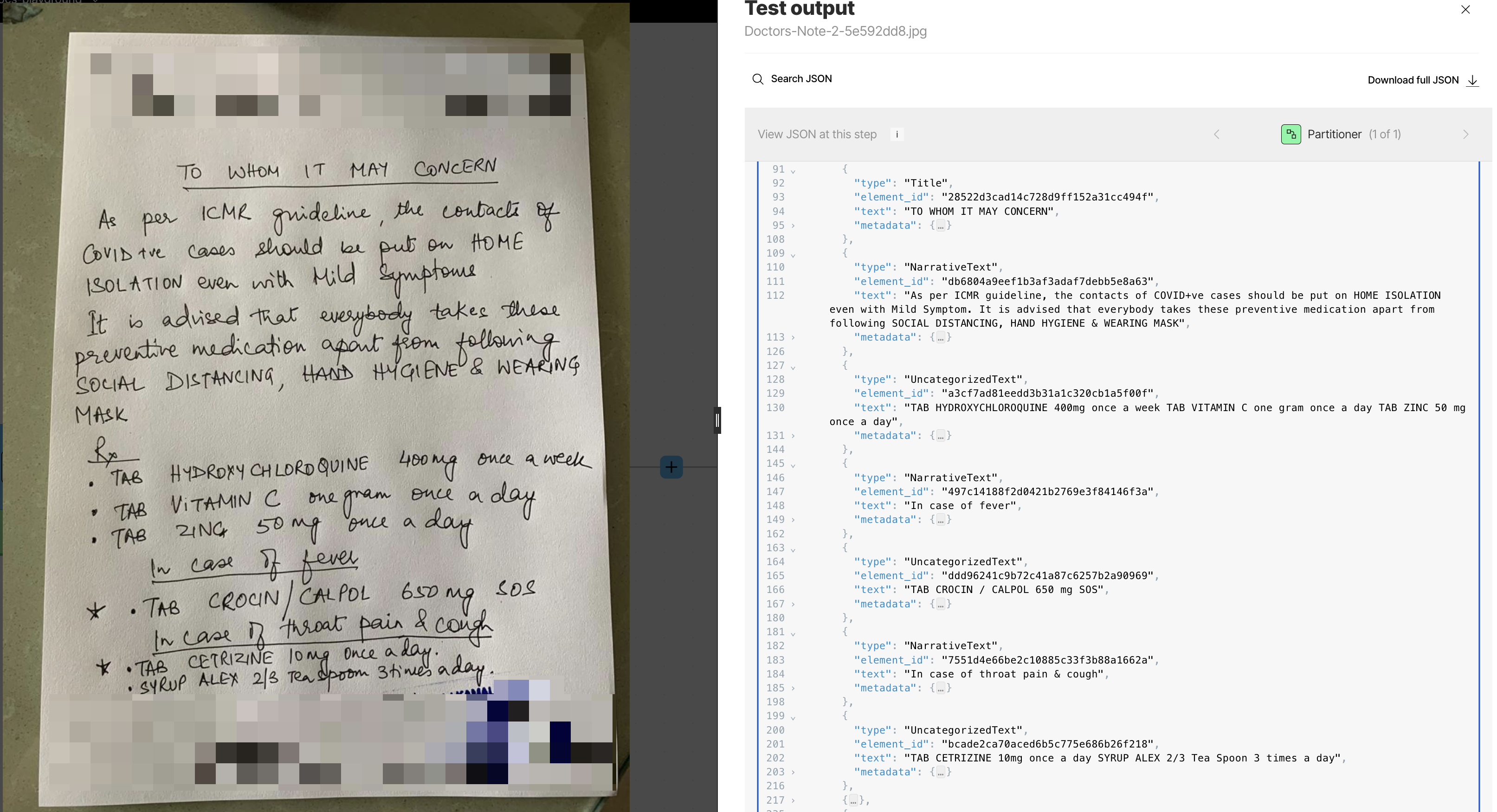 Doctor's note example 2