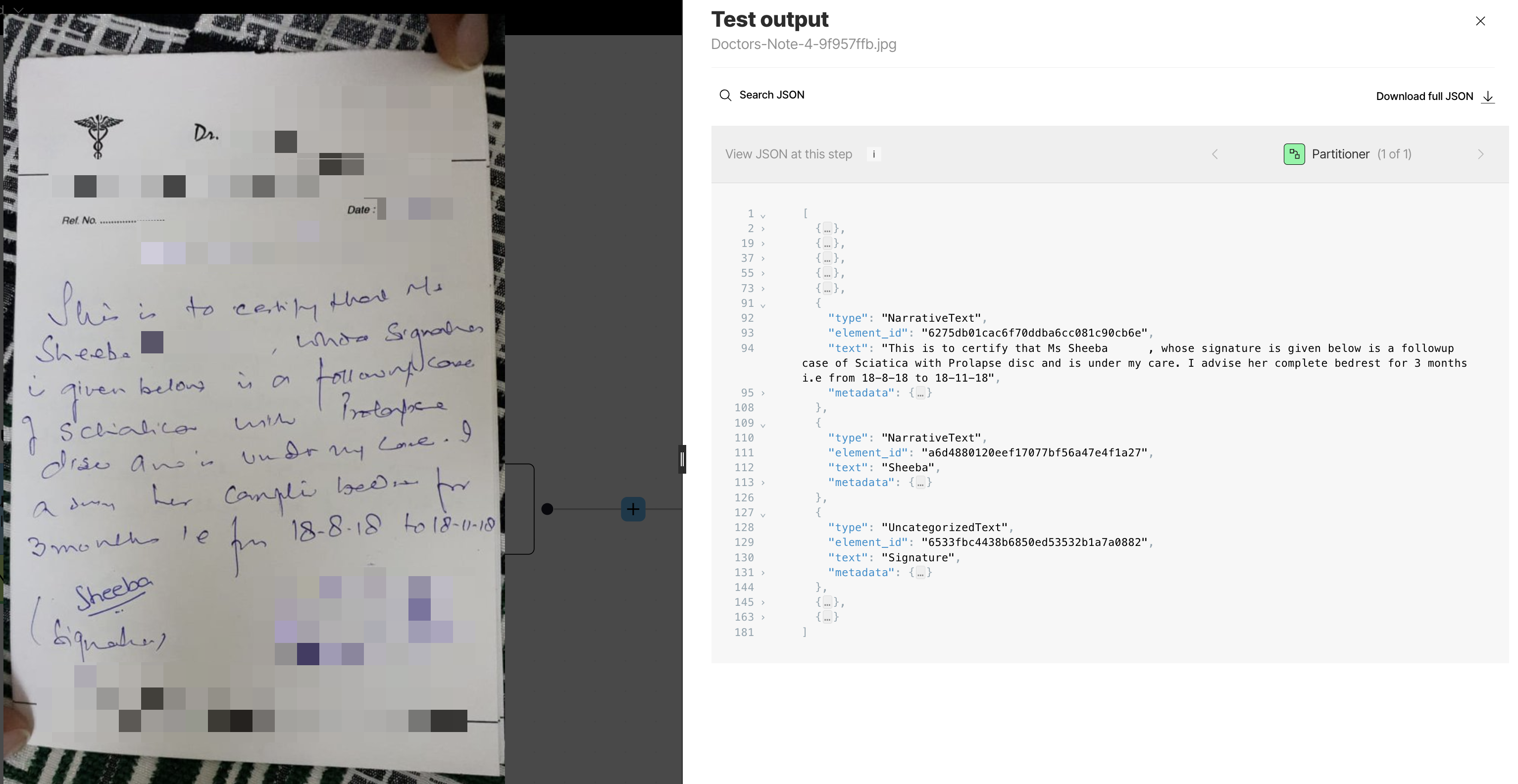Doctor's note example 3