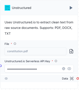Unstructured component