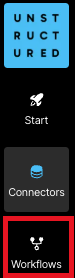 Workflows sidebar icon