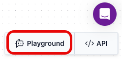 Open Playground button