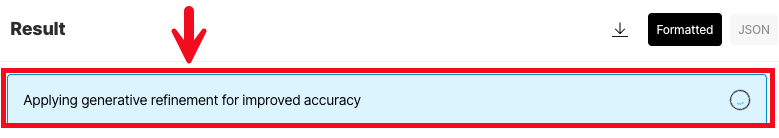 Updating the initial results with enrichments