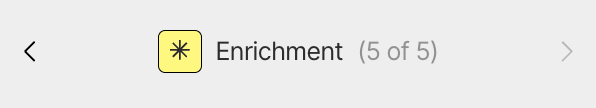The final Enrichment node's output