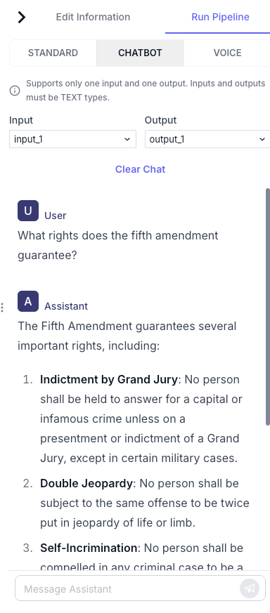 Chatbot results