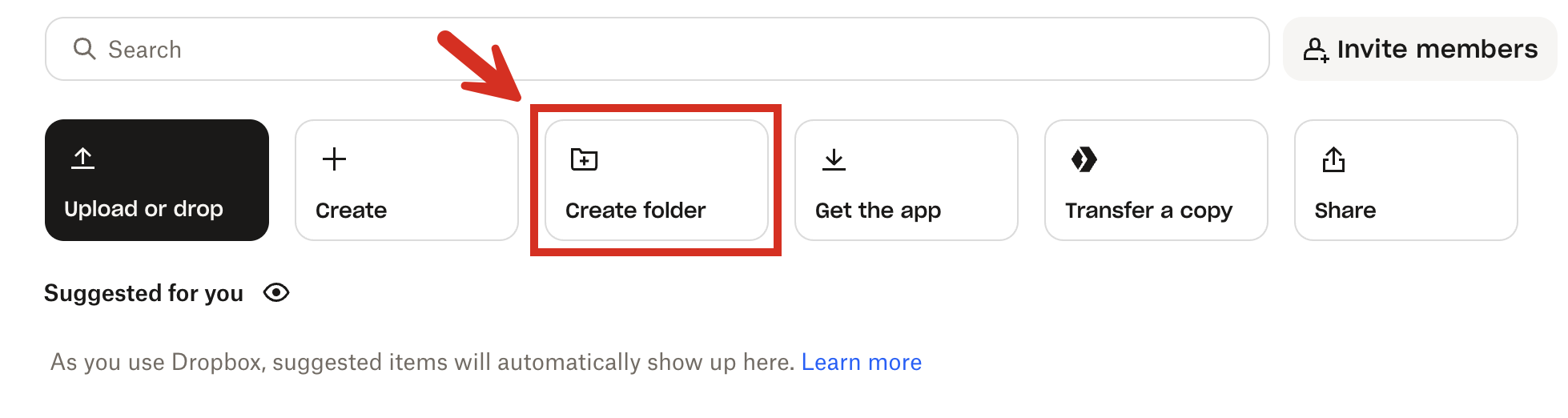 Begin creating the subfolder
