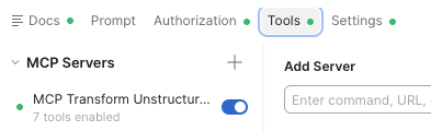 Checking whether tools are enabled
