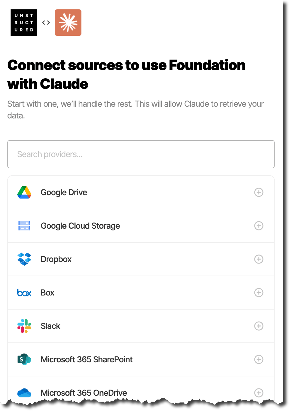 Connecting to a new source from Claude Desktop