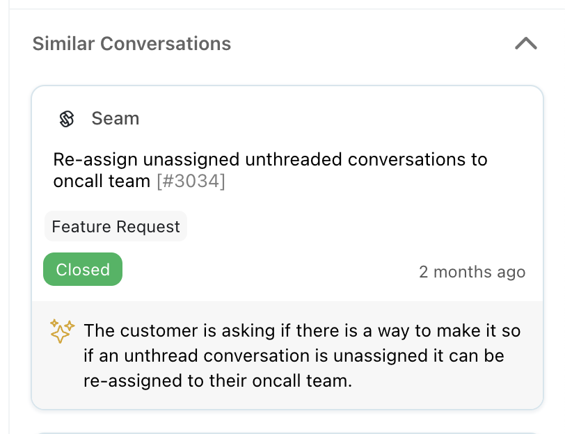 Example of similar conversations