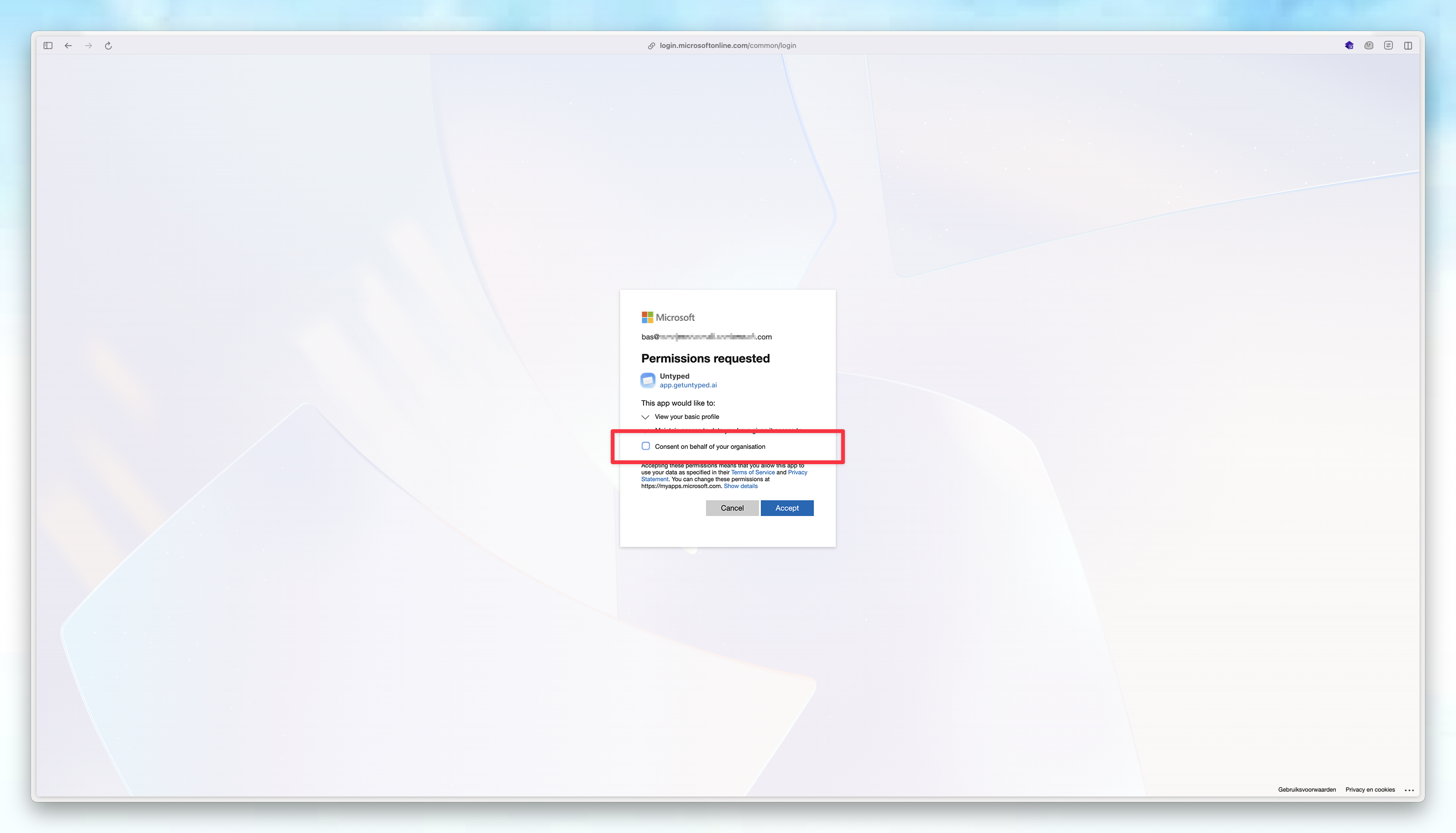 Admin approval required in Microsoft 365 - Untyped
