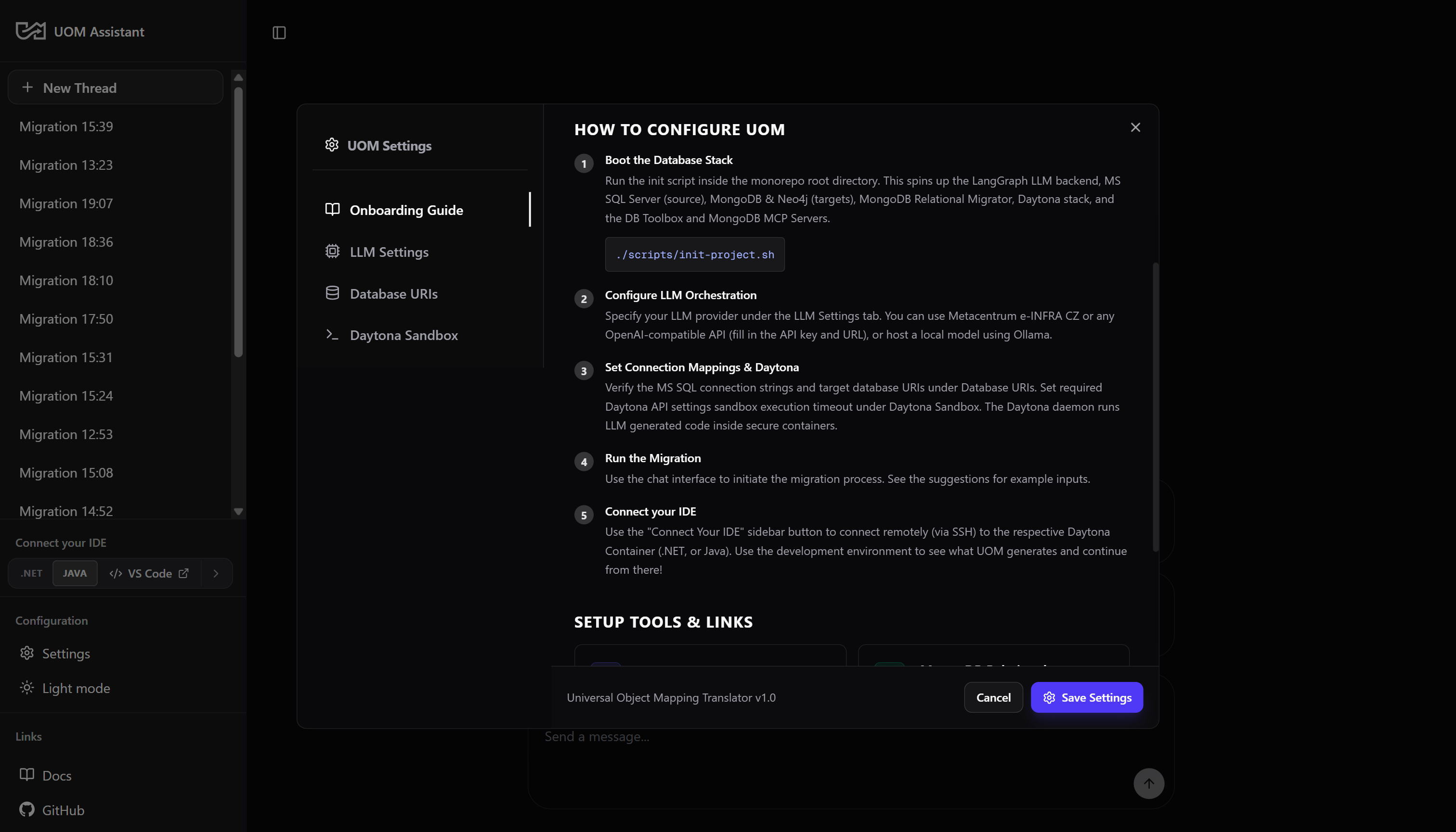 Onboarding setup screen 2