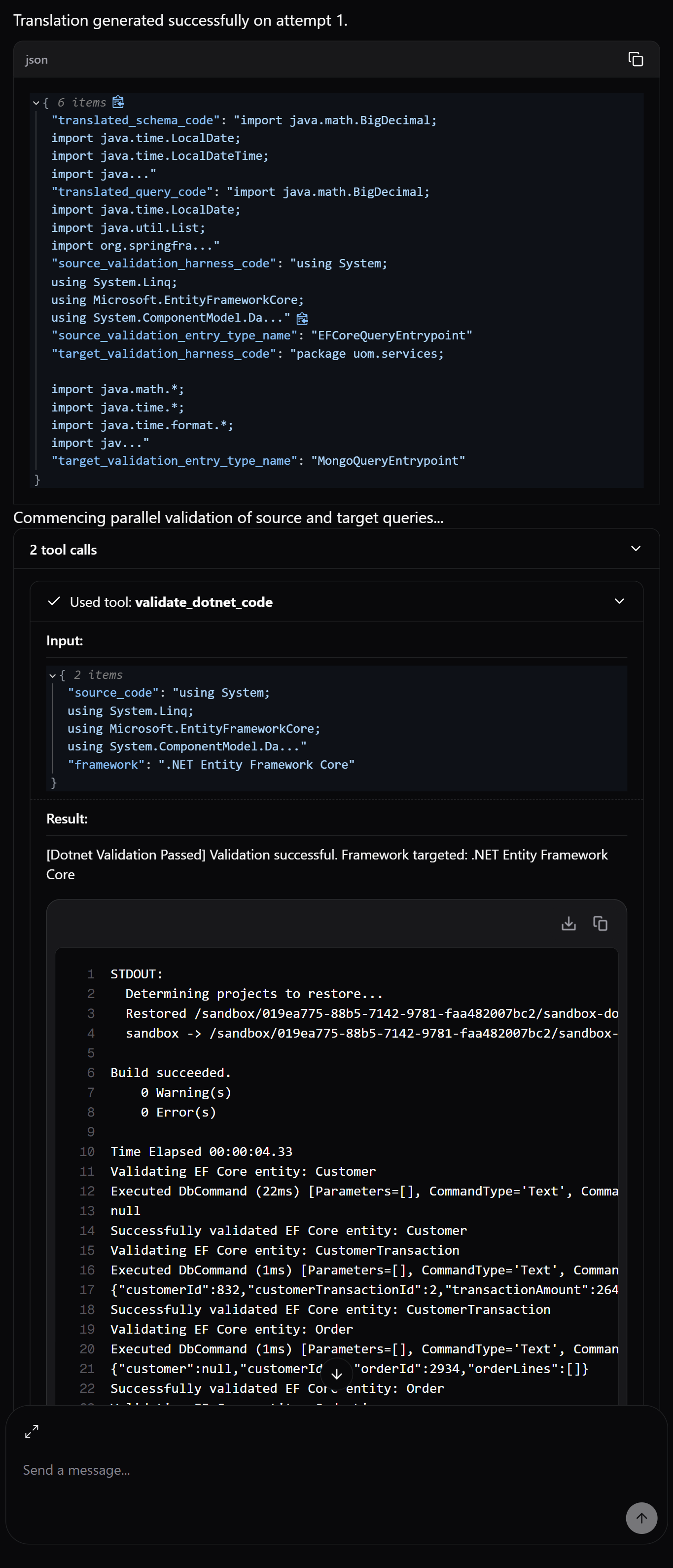 Translation Run - Step 3: Daytona Sandbox Code Compilation