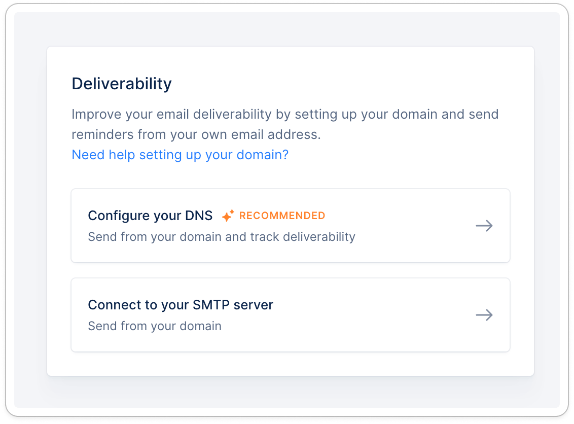 Deliverability Menu Deliverability Menu